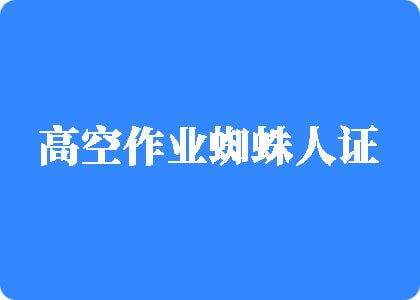 肏逼舔屄网站高空作业蜘蛛人证